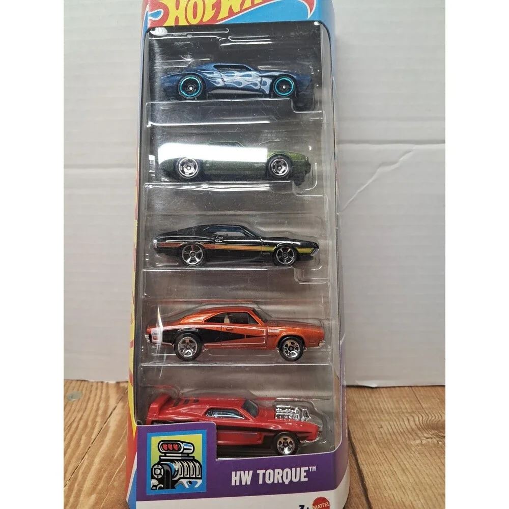 2026 HOT WHEELS 5 pack HW TORQUE Diecast Cars charger firebird torino rivited